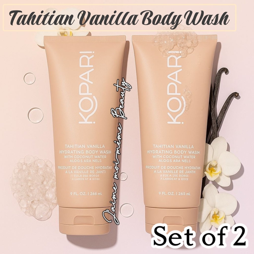 Kopari Tahitian Vanilla Moisturizing Body Wash- SET OF 2